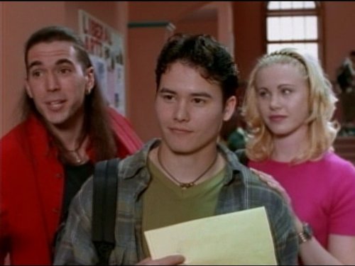 Still of Johnny Yong Bosch, Jason David Frank and Catherine Sutherland in Power Rangers Zeo (1996)