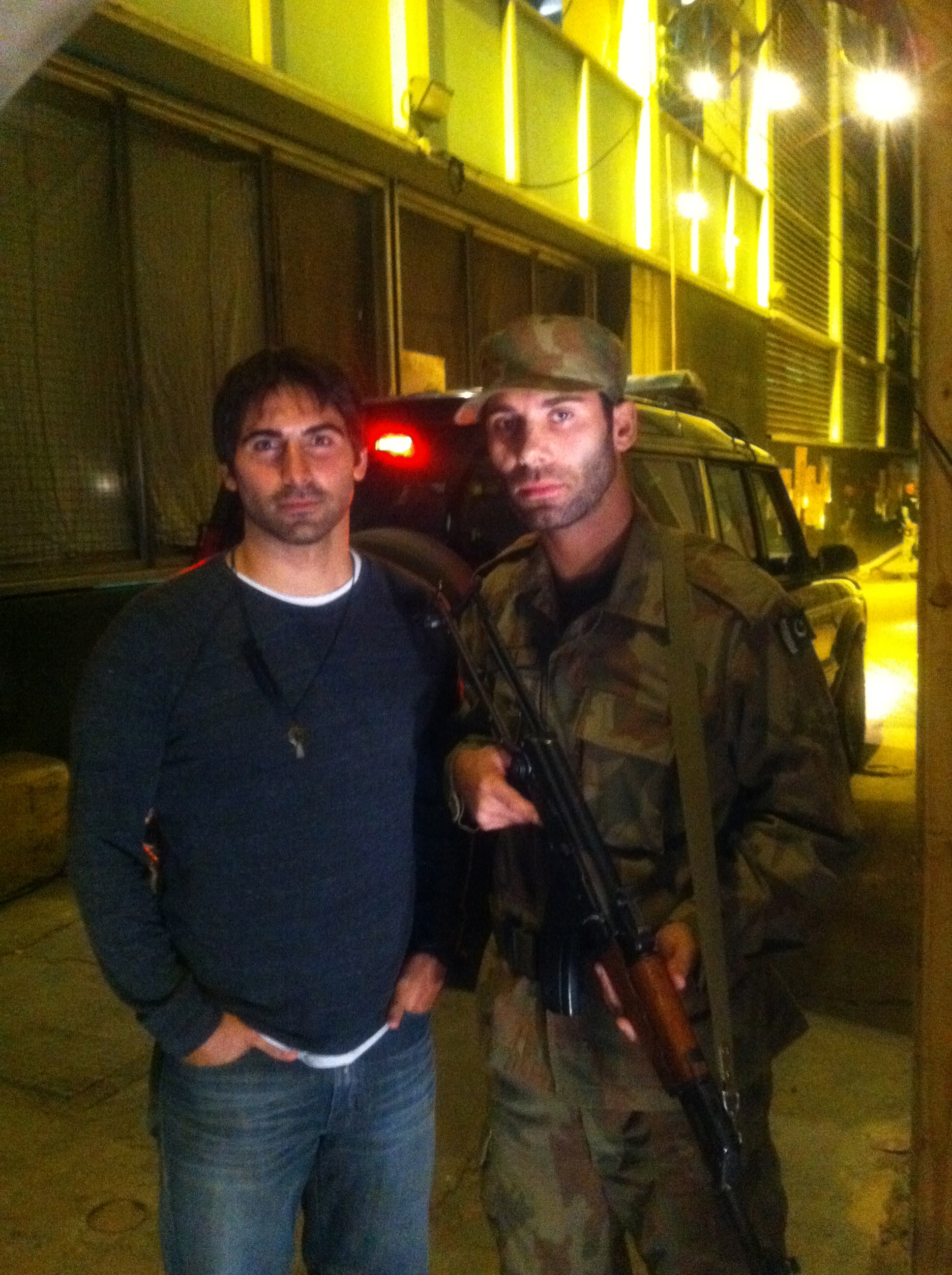 Playing a soldier in G.I. Joe 2...with my brother.