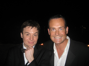 Mike Myers and Mark Mahon in Cannes at the film festival.