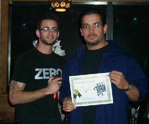 Most Active Actor Award at the 2007 Peoria Film Festival