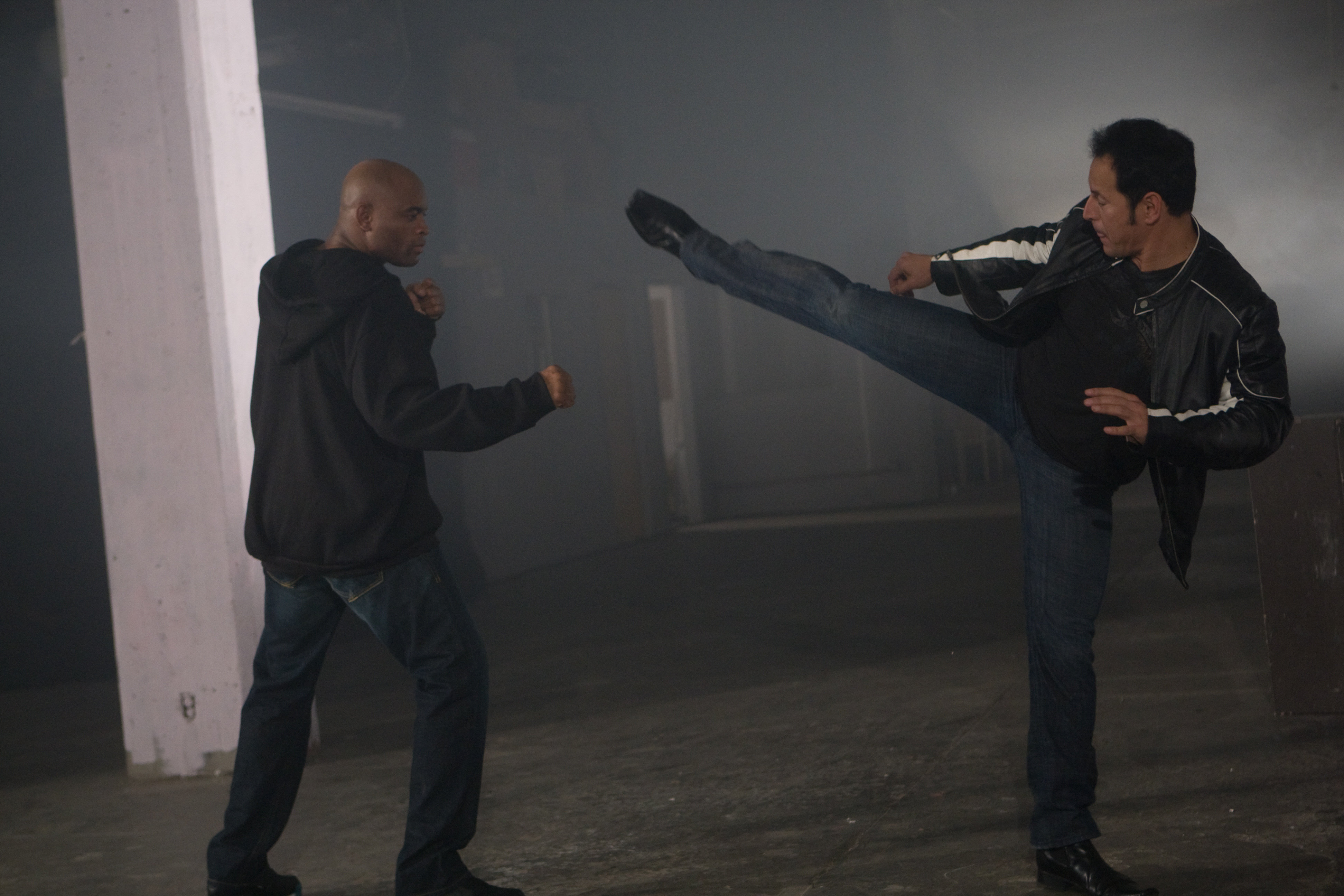 Hector Echavarria and Anderson Silva in Never Surrender (2009)