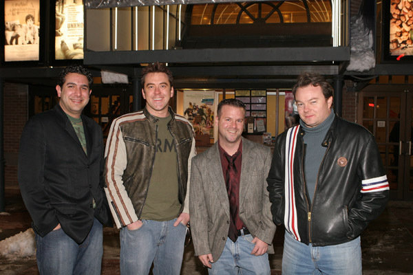 John Crockett, Brian McCulley, Chad Schnackel and Jason Van Vleet at the Actor's Boot Camp opening.