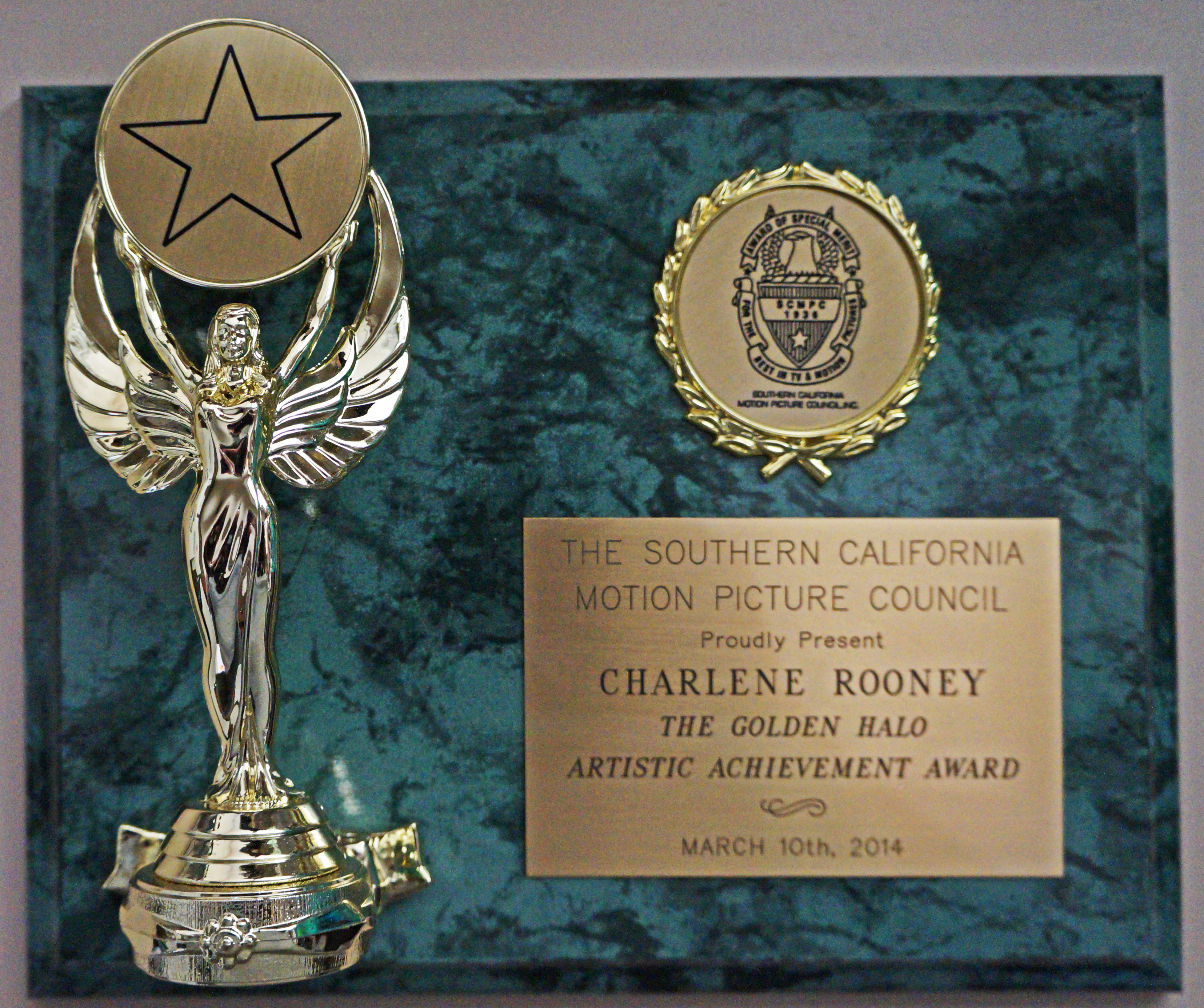 Charlene Rooney, daughter-in-law of acting icon Mickey Rooney, has once again been acknowledged by the Hollywood community for her artistic achievements.