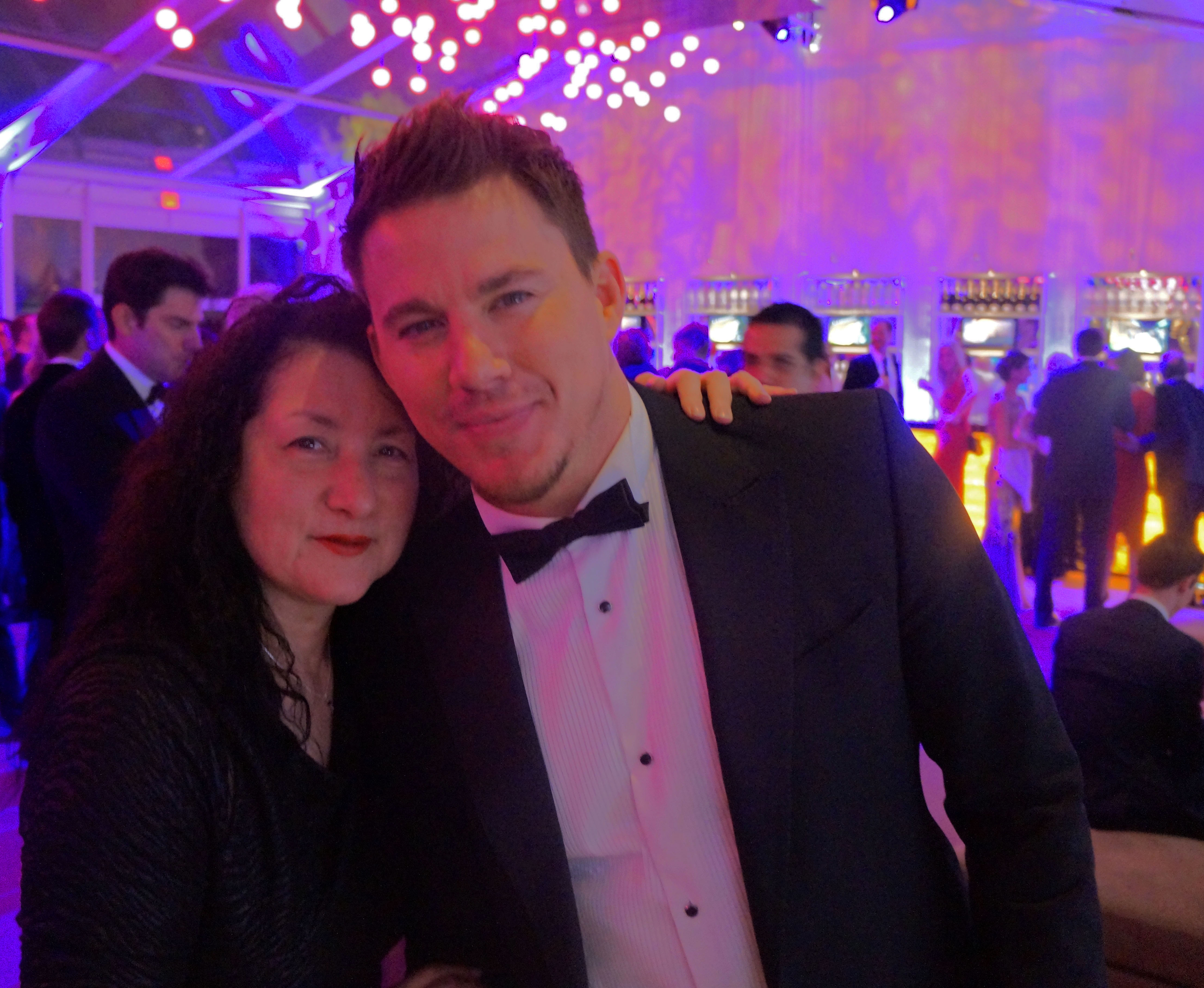 Channing Tatum and Charlene Rooney at the 2014 Vanity Fair Oscar party.