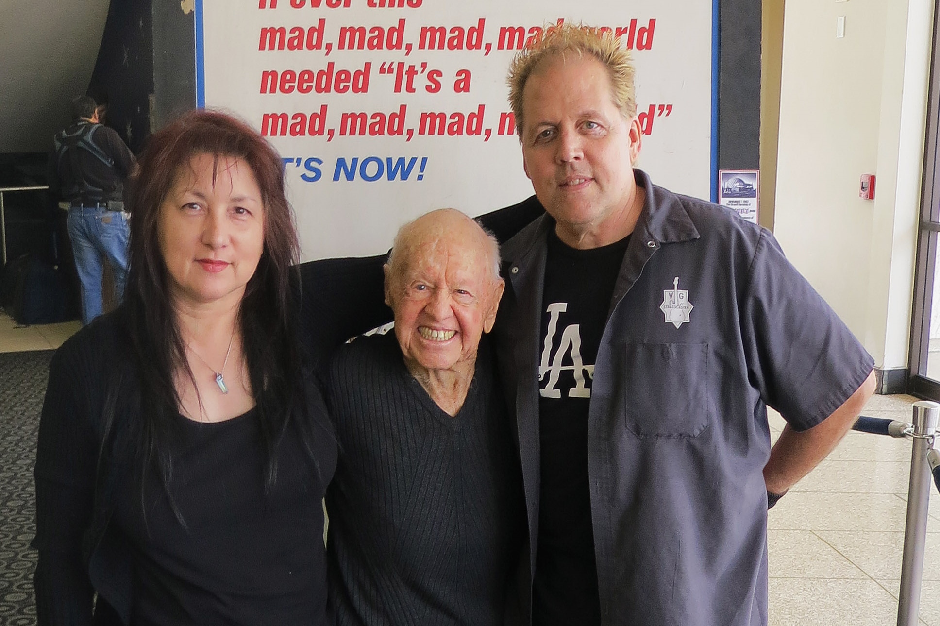 Charlene Rooney, Mickey Rooney and Mark Rooney. It's a Mad Mad Mad Mad World 70mm screening 2012
