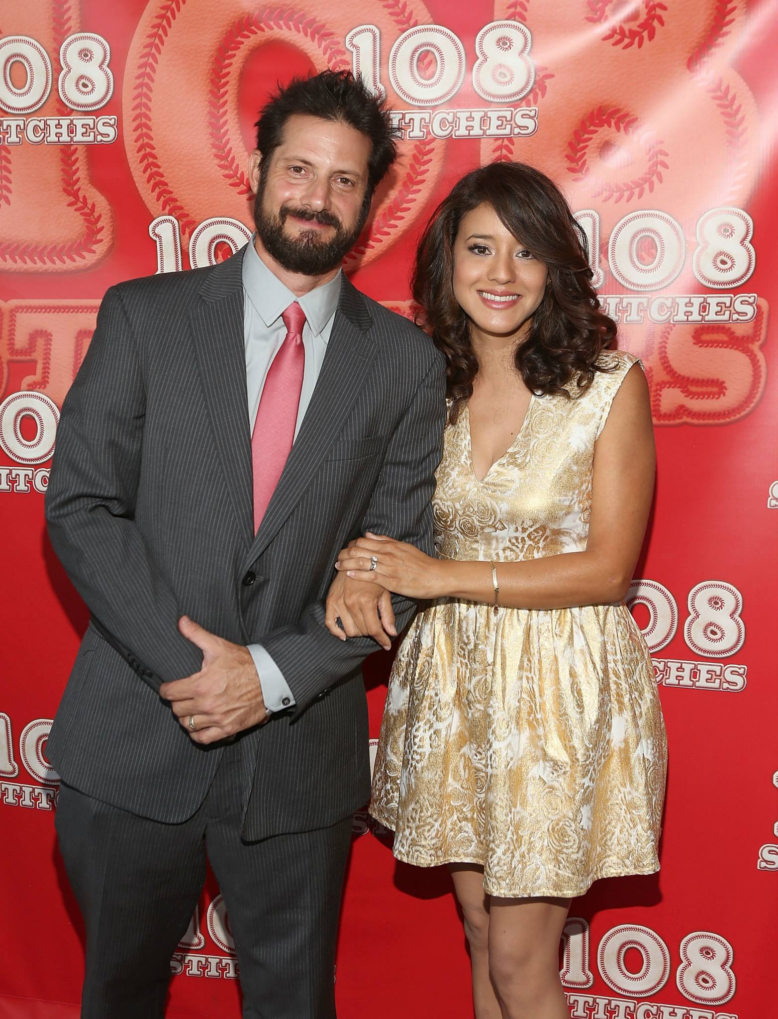 David Rountree and Rosie Garcia at event of 108 Stitches (2014)