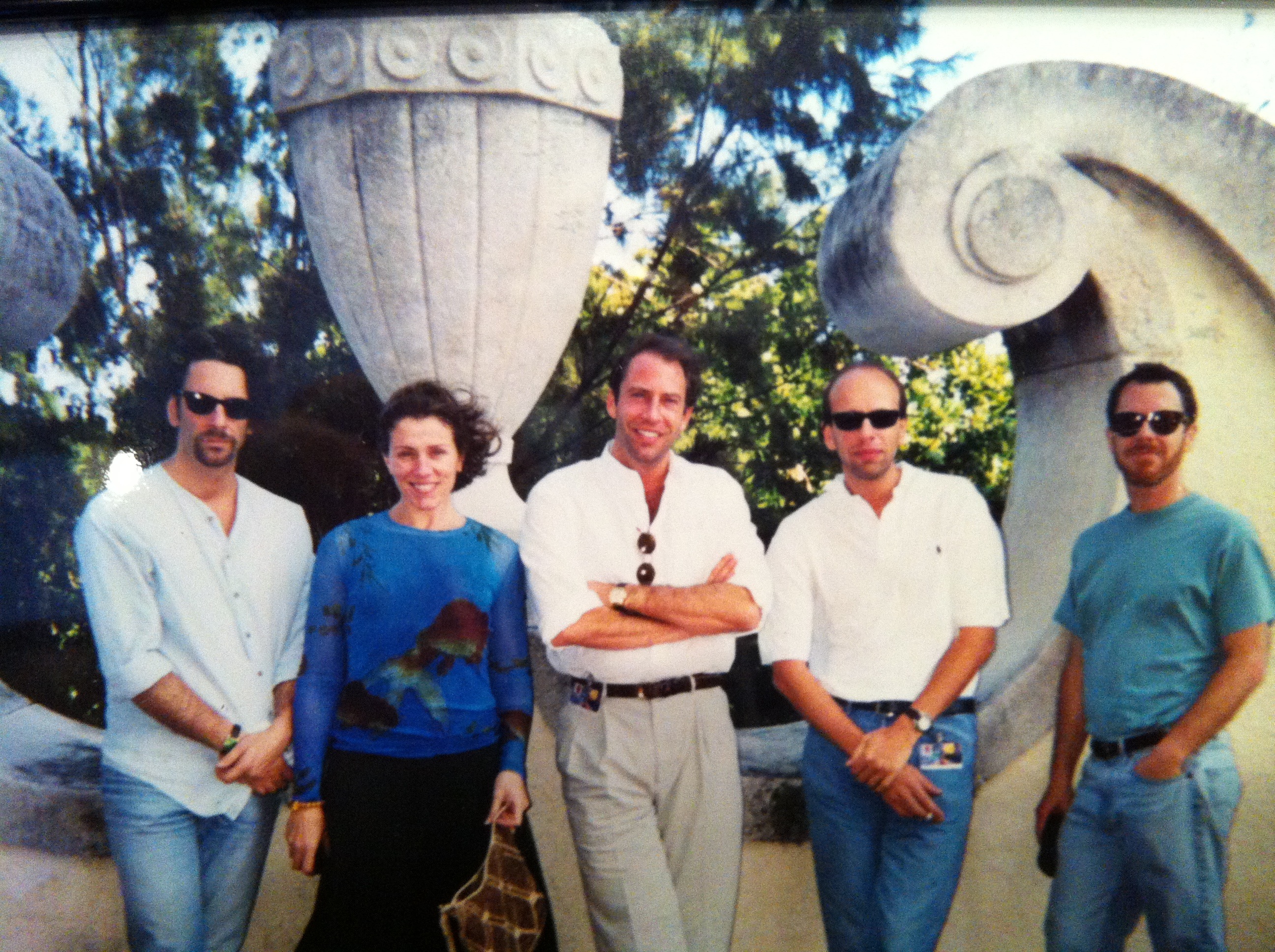 Joel Coen, Frances McDormand, Henri Kessler, Eric Fellner & Ethan Coen at The National Hotel in Havana for Havana Film Festival 1999