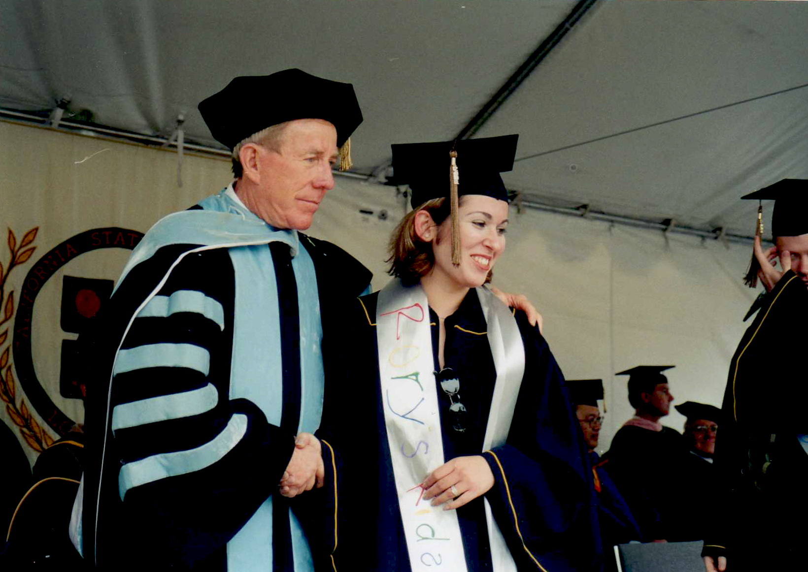 Farnaz Samiinia at her graduation from California State University, Long Beach -2002.