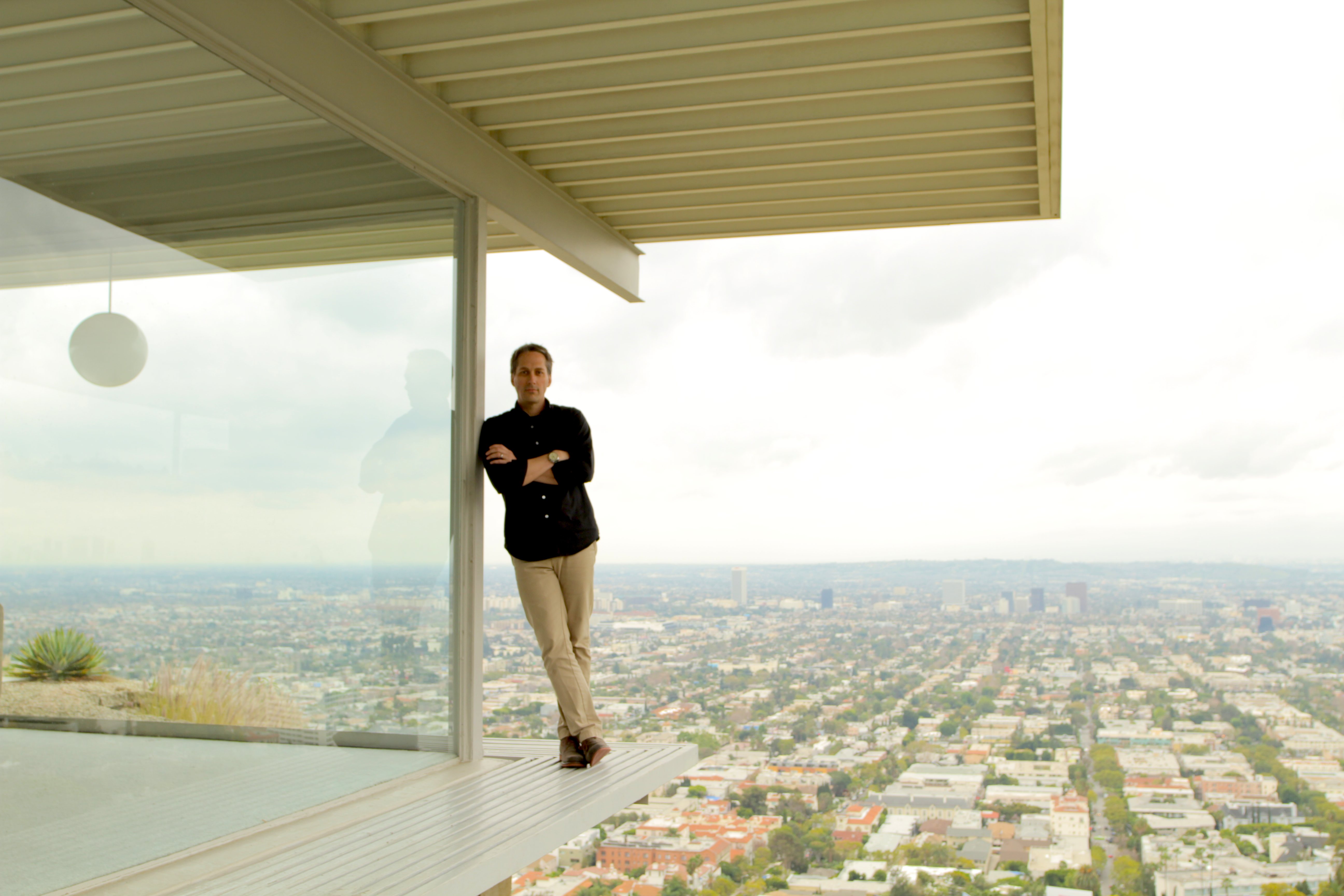 On set at the Stahl house - Hollywood Hills