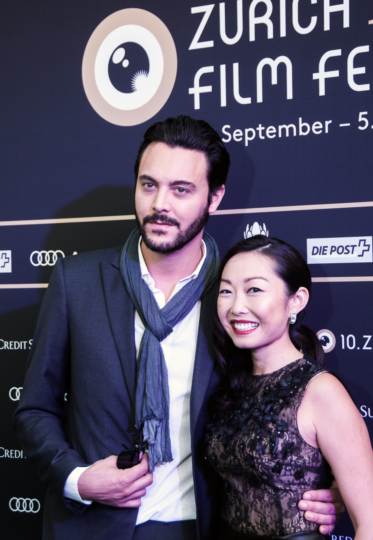 Jack Huston and Director Lulu Wang at 