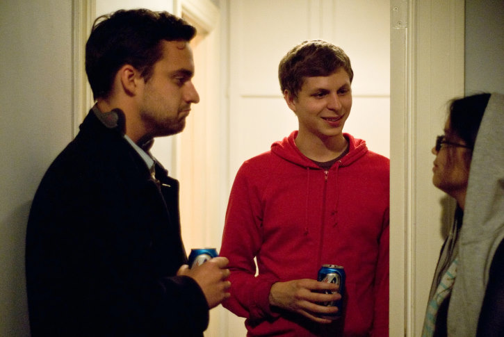 Still of Michael Cera, Jake Johnson and Charlyne Yi in Paper Heart (2009)