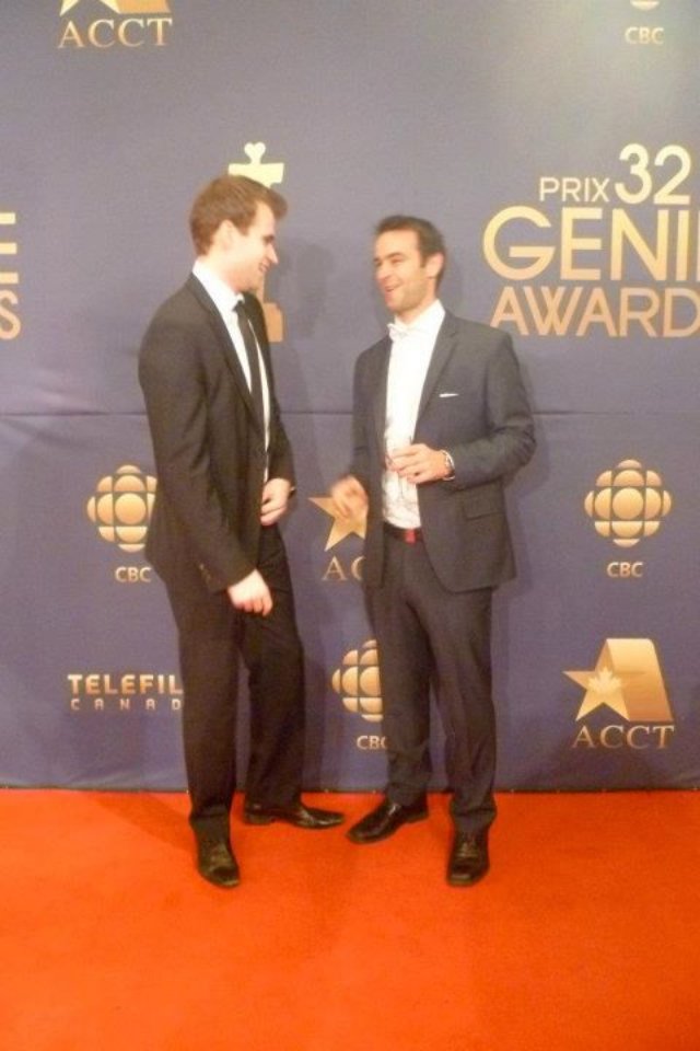 Jordan Duarte and Ryan Knight at the 32nd Annual Genie Awards