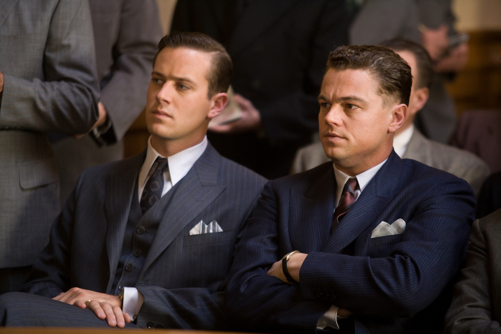 Still of Leonardo DiCaprio and Armie Hammer in J. Edgar (2011)