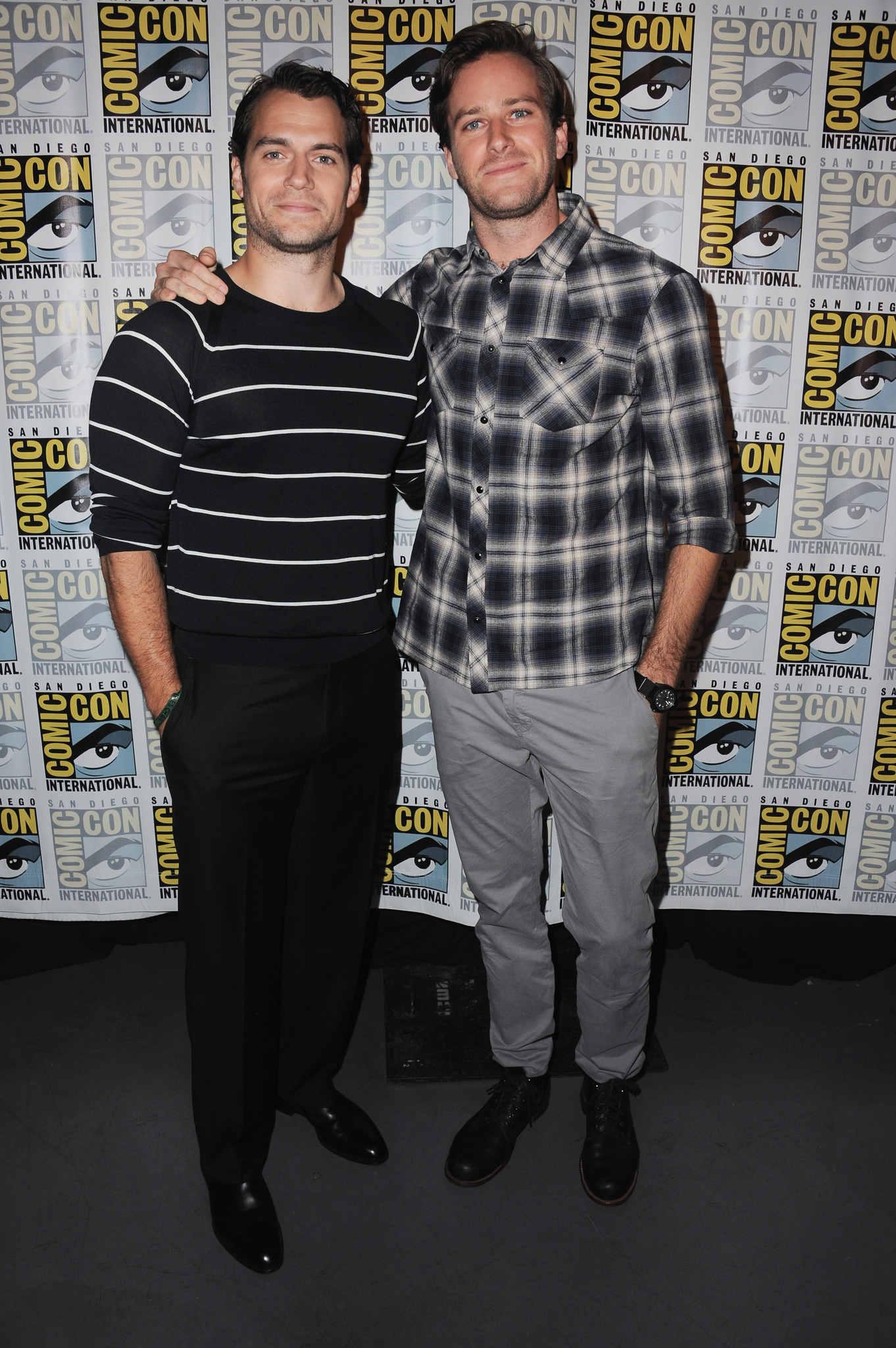 Henry Cavill and Armie Hammer at event of Snipas is U.N.C.L.E. (2015)