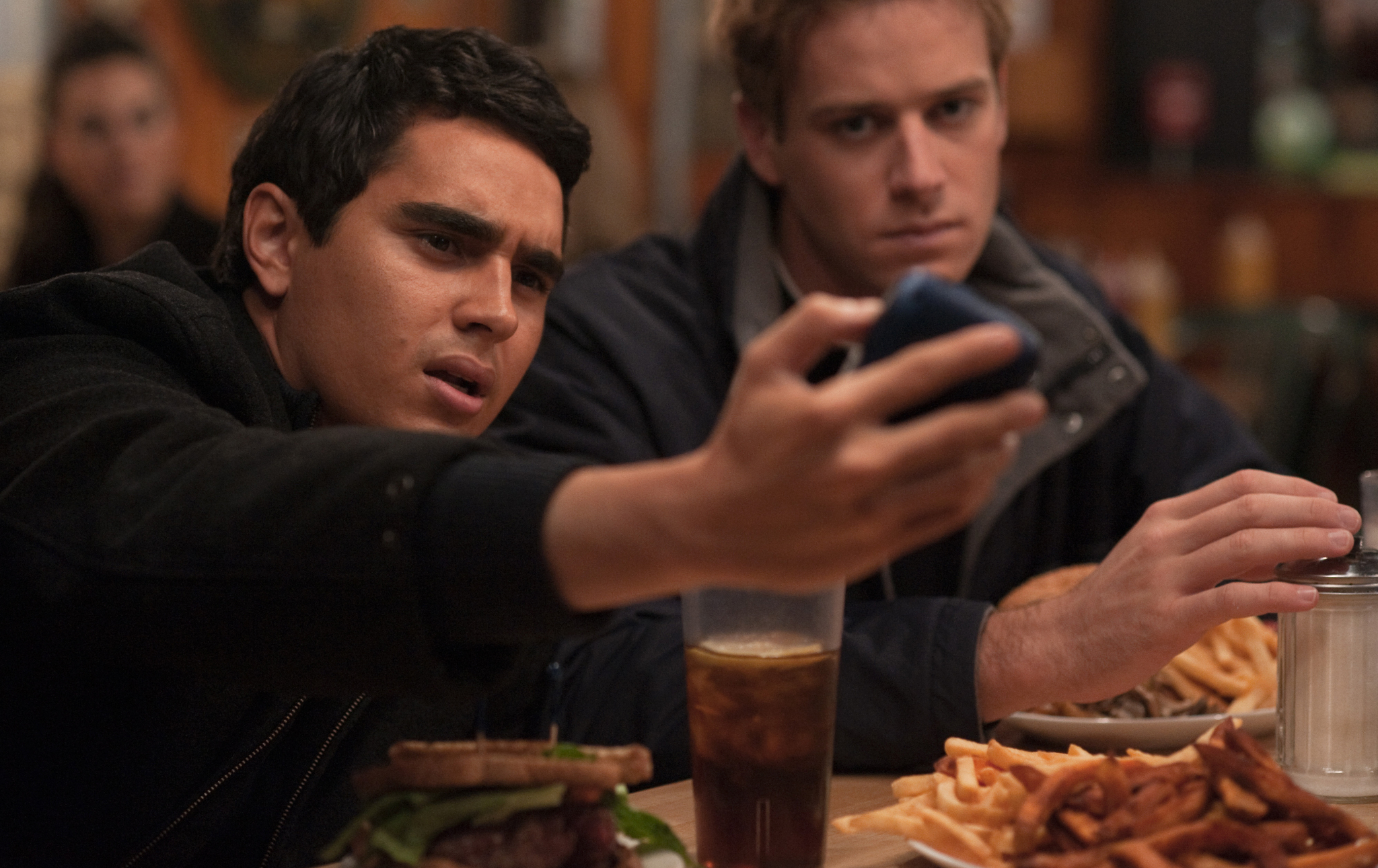 Still of Max Minghella and Armie Hammer in The Social Network (2010)