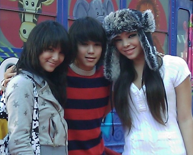 Fivel, Boo Boo Stewart and Krisondra at the Hollywood Winter Festival.