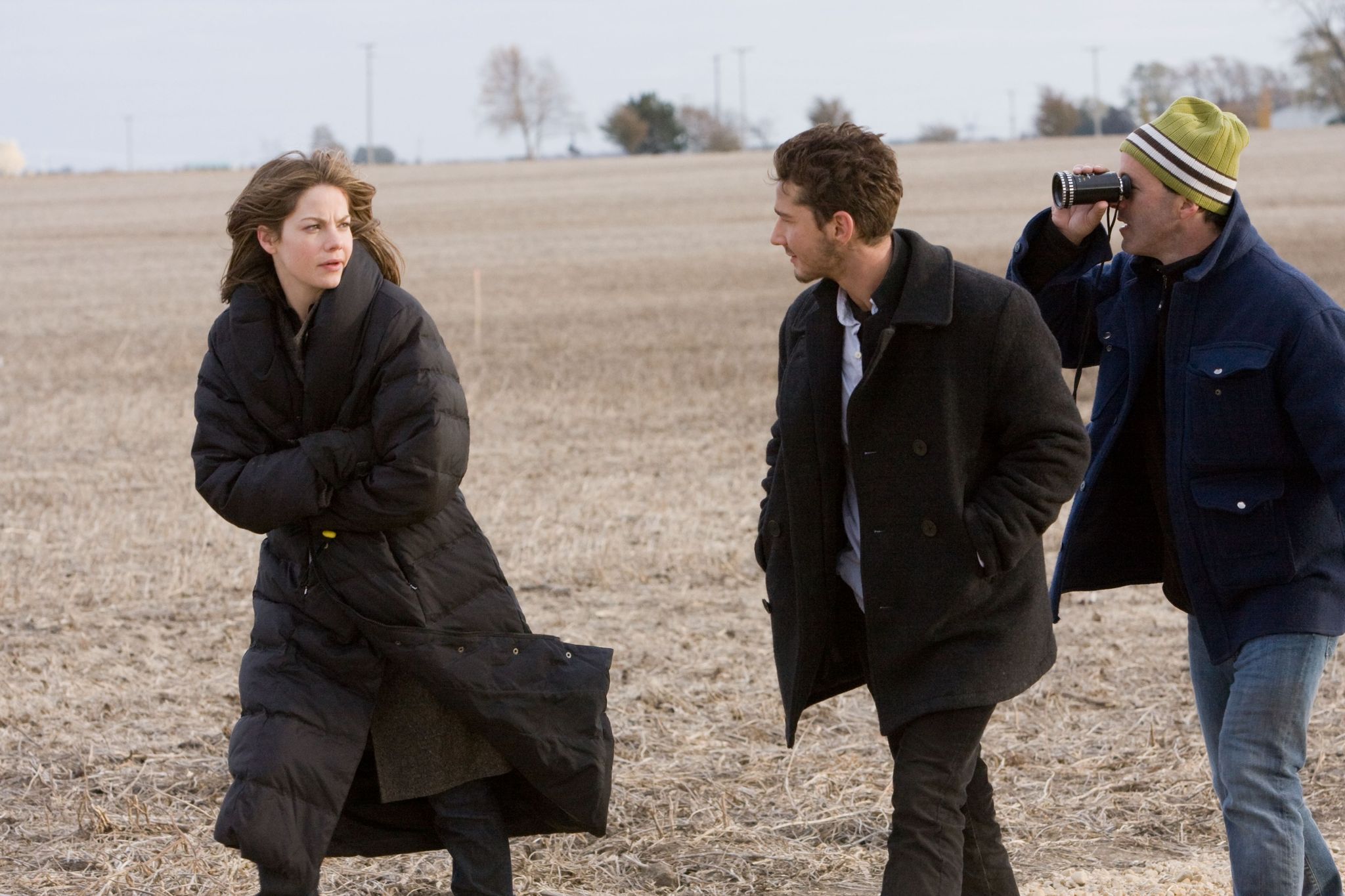 Still of D.J. Caruso, Shia LaBeouf and Michelle Monaghan in Eagle Eye (2008)