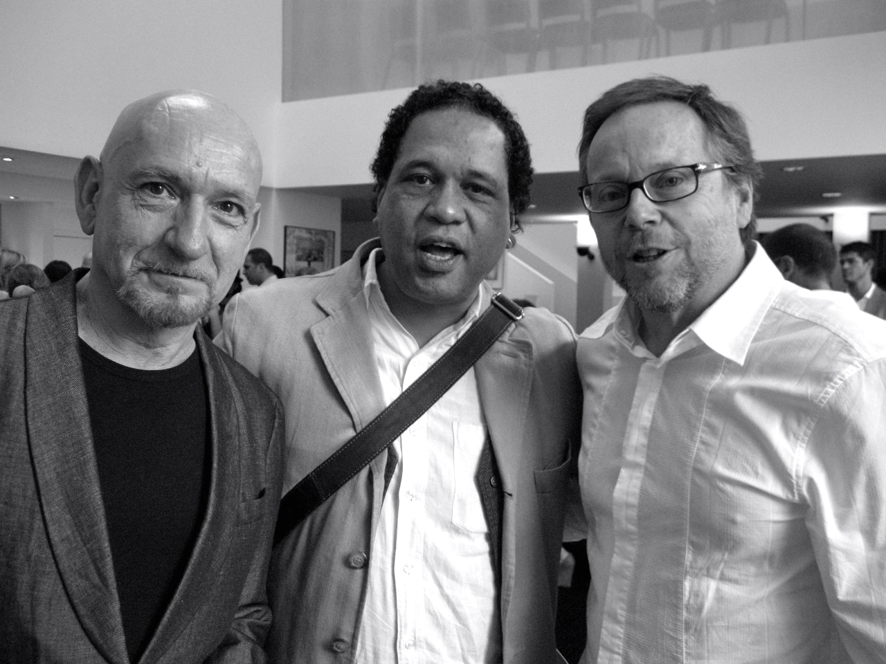 L-R: Sir Ben Kingsley (GHANDI, SEXY BEAST) Tontxi Vazquez, Fernando Meirelles (CITY OF GOD, 360, THE CONSTANT GARDENER)@BAFTA, London, UK