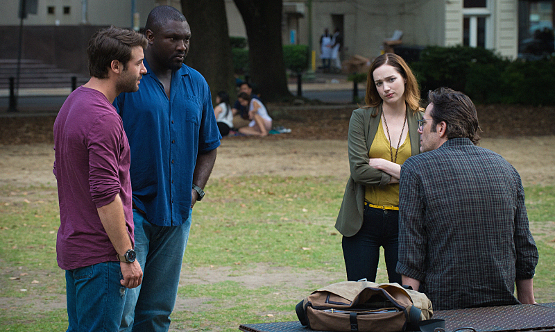 Still of Billy Burke, Kristen Connolly, Nonso Anozie and James Wolk in Zoo (2015)