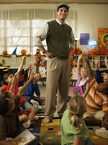 Still of James Wolk in Front of the Class (2008)