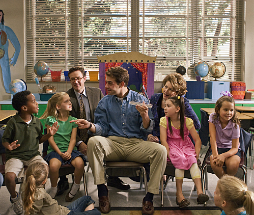 Still of James Wolk in Front of the Class (2008)