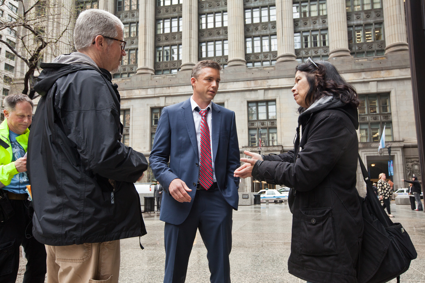 Still of Jeff Hephner, Dee Johnson and Jim McKay in Boss (2011)