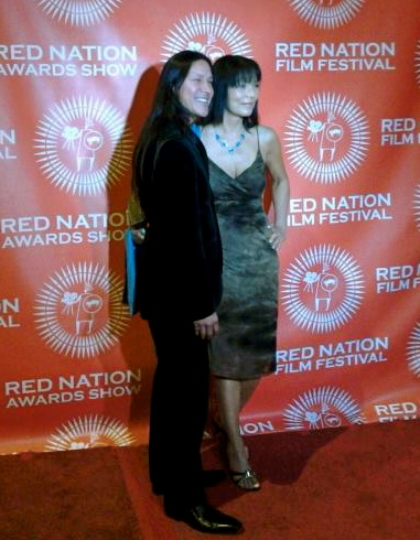 Carla-Rae and Rick Mora presenters Red Nation Film Awards 2013