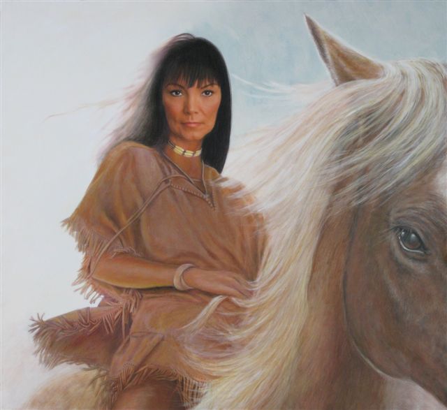 Official Oil Painting of Carla-Rae by Artist Dennis Linn of Rapid City, South Dakota