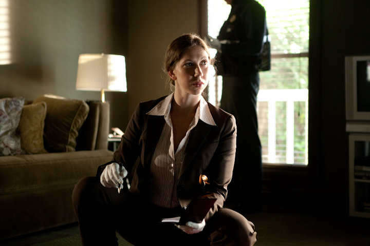 Katie Johnson as Detective Natalie Bradford in 