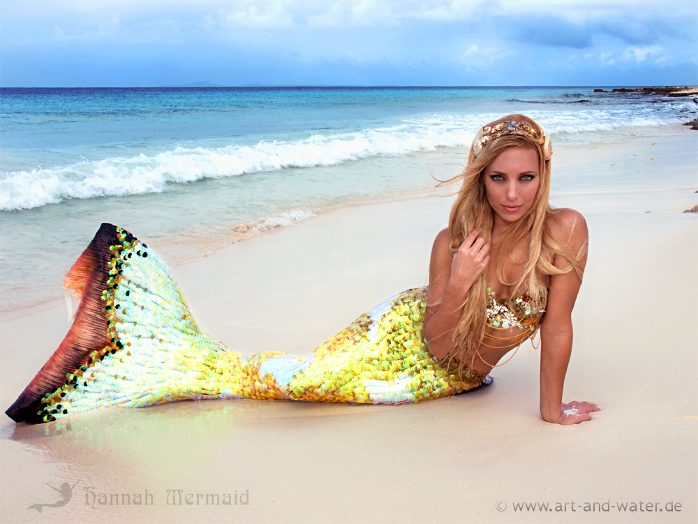 Hannah Fraser shooting for 'Tears of a Mermaid'