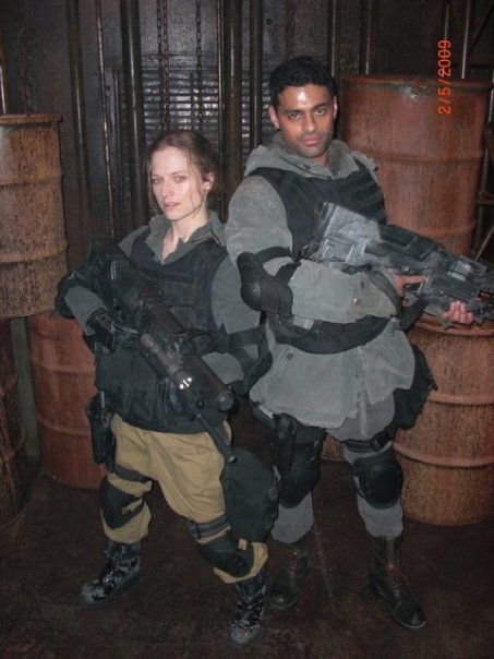 On the set of Terminator The Sarah Connor Chronicles with Erin Fleming and Krishna Vutla