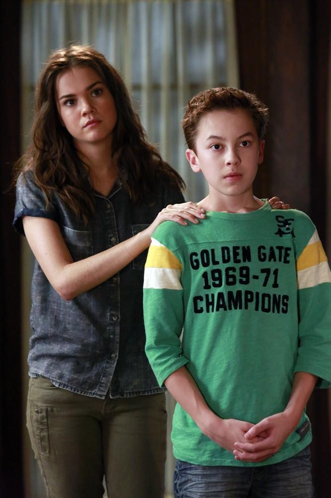 Still of Maia Mitchell and Hayden Byerly in The Fosters (2013)