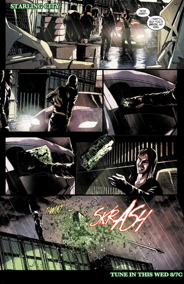 Comic Scene from Arrow  Episode 1×19 Unfinished Business