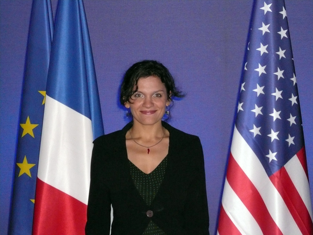Flo Ankah at French president Nicolas Sarkozy reception