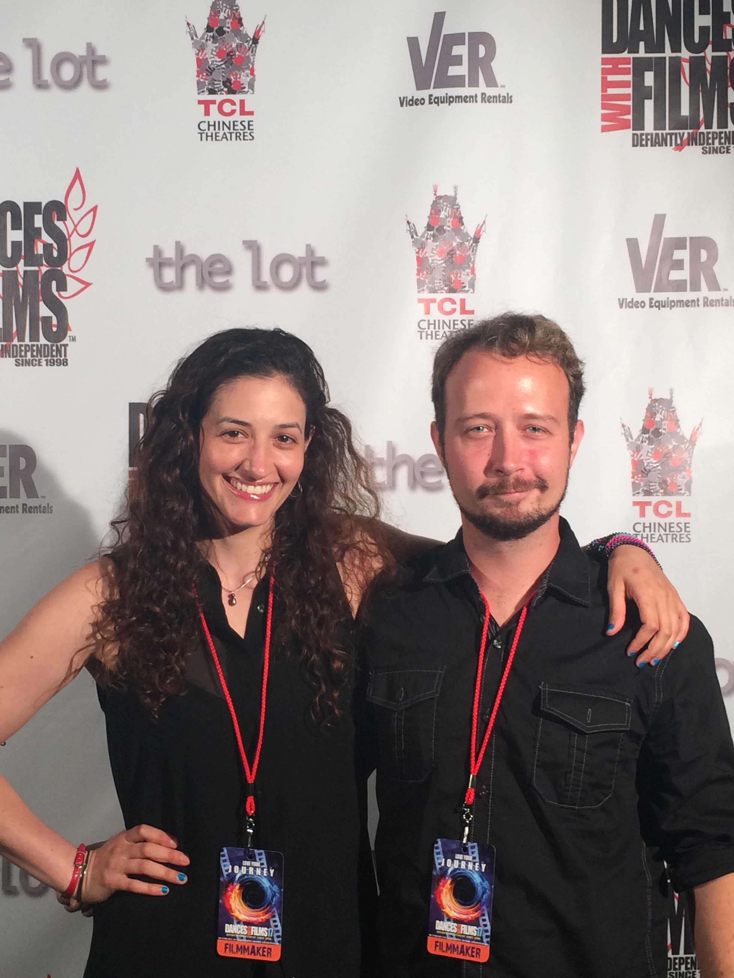 With director Clinton Cornwell, promoting A New Leaf at the 2014 Dances With Films Festival