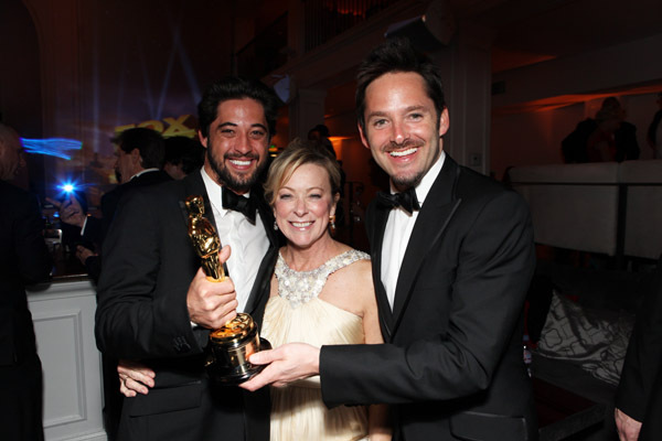 Scott Cooper, Ryan Bingham and Nancy Utley at event of The 82nd Annual Academy Awards (2010)