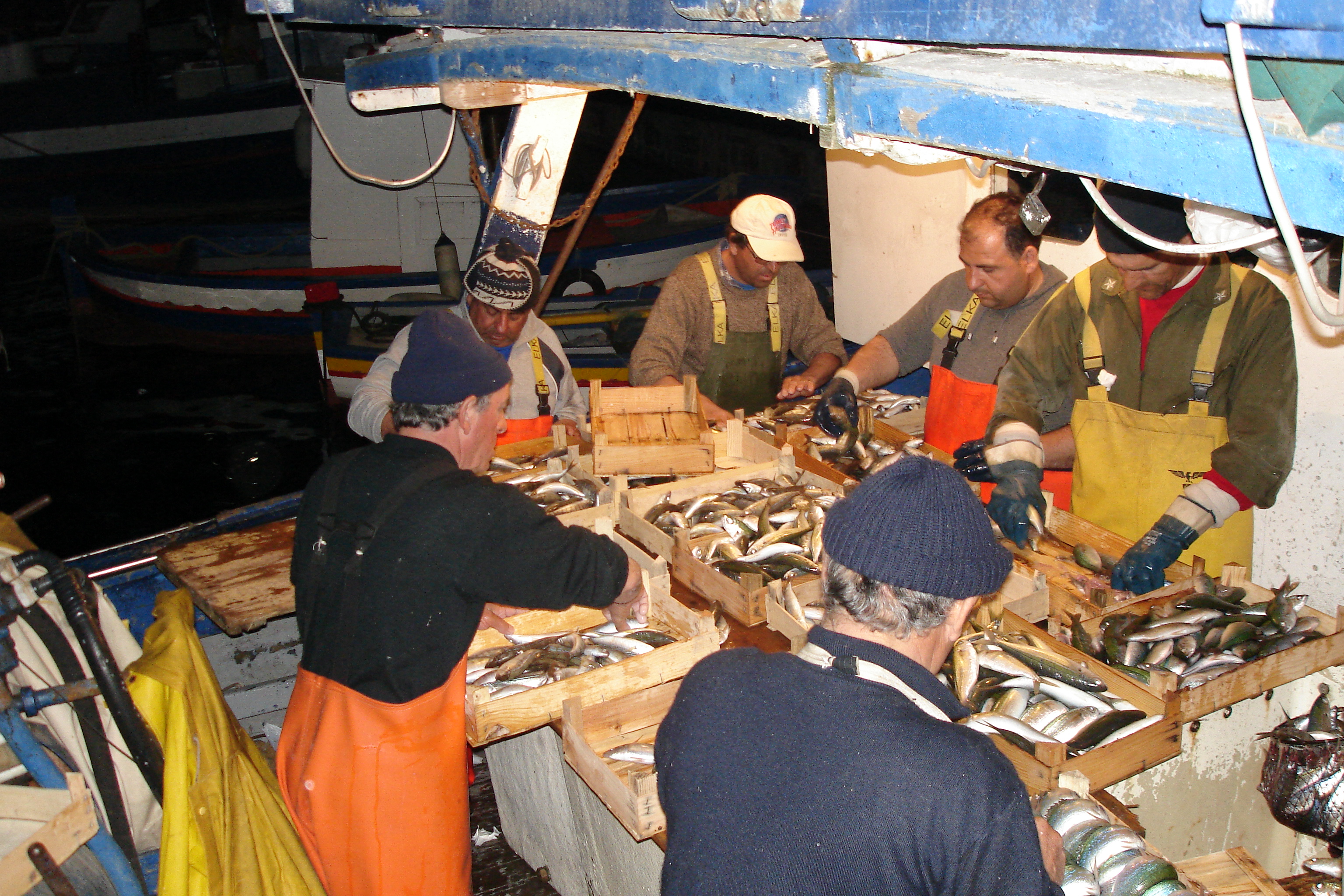The fishermen of Sicily preparing for the Feast of St. Joseph