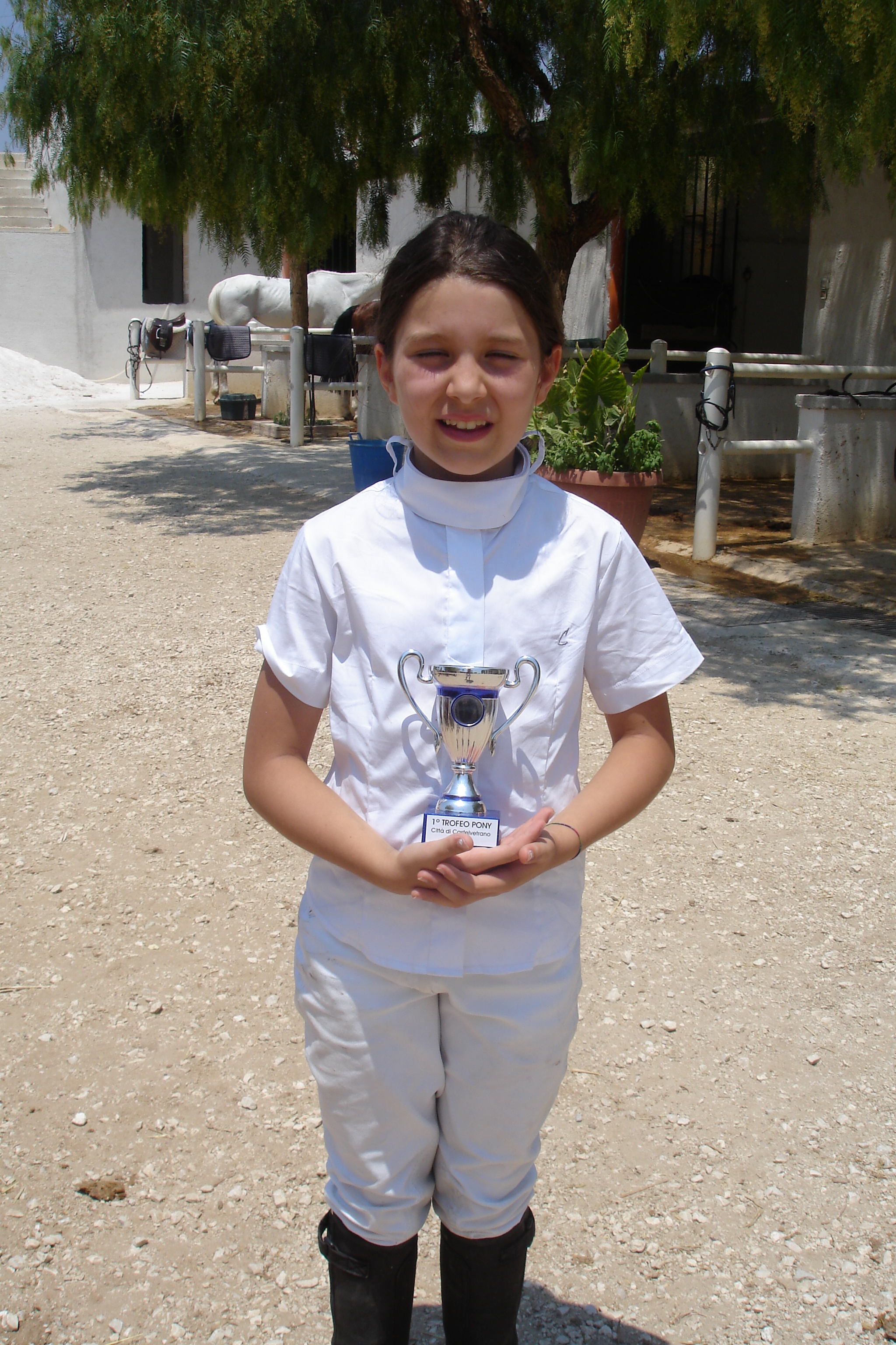 Viola, a young Sicilian equestrian at the Castelvetrano Riding School, featured in A SICILIAN ODYSSEY, Castelvetrano, Sicily