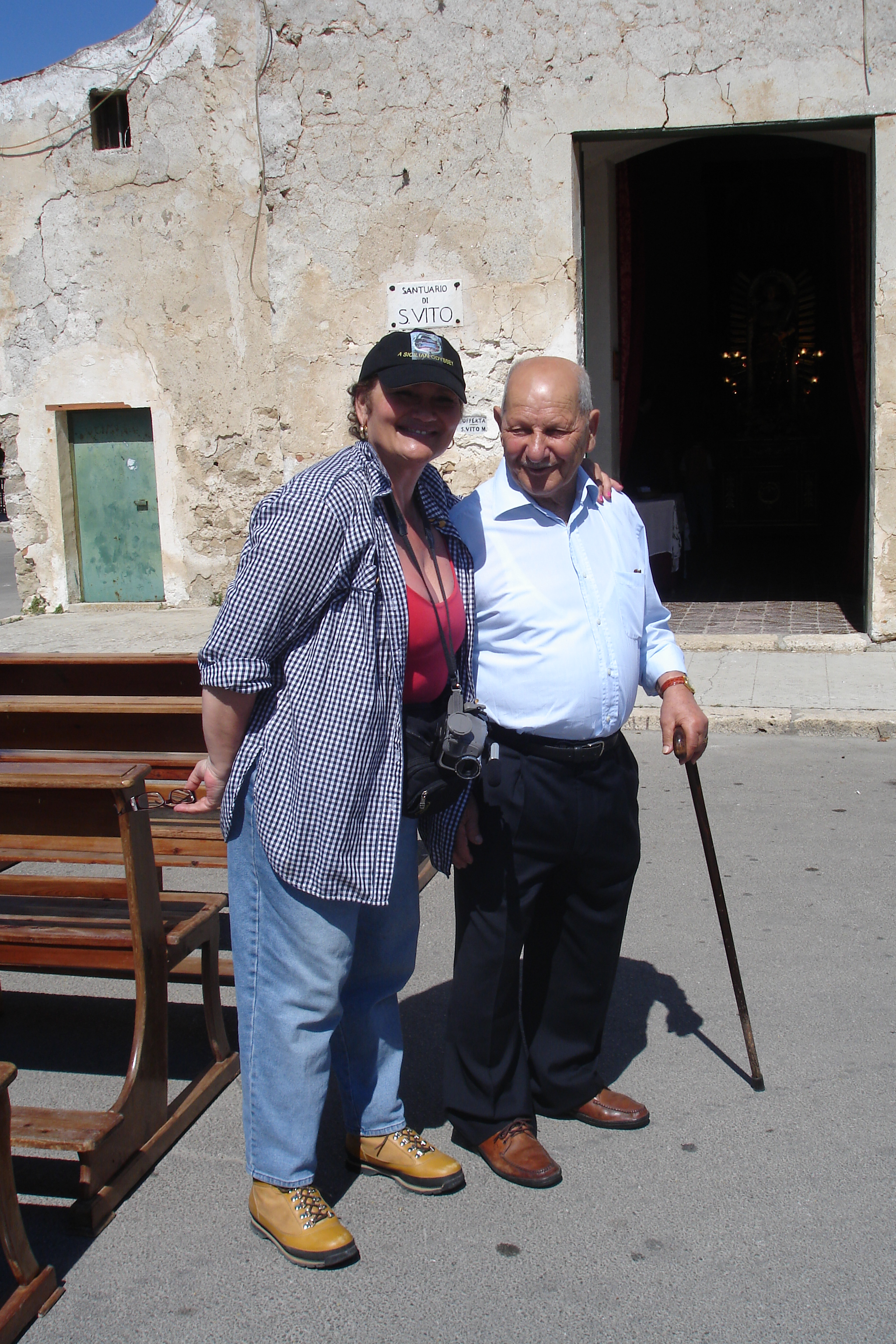 A SICILIAN ODYSSEY Director, Jenna Maria Constantine, on location in Ciminna, Sicily