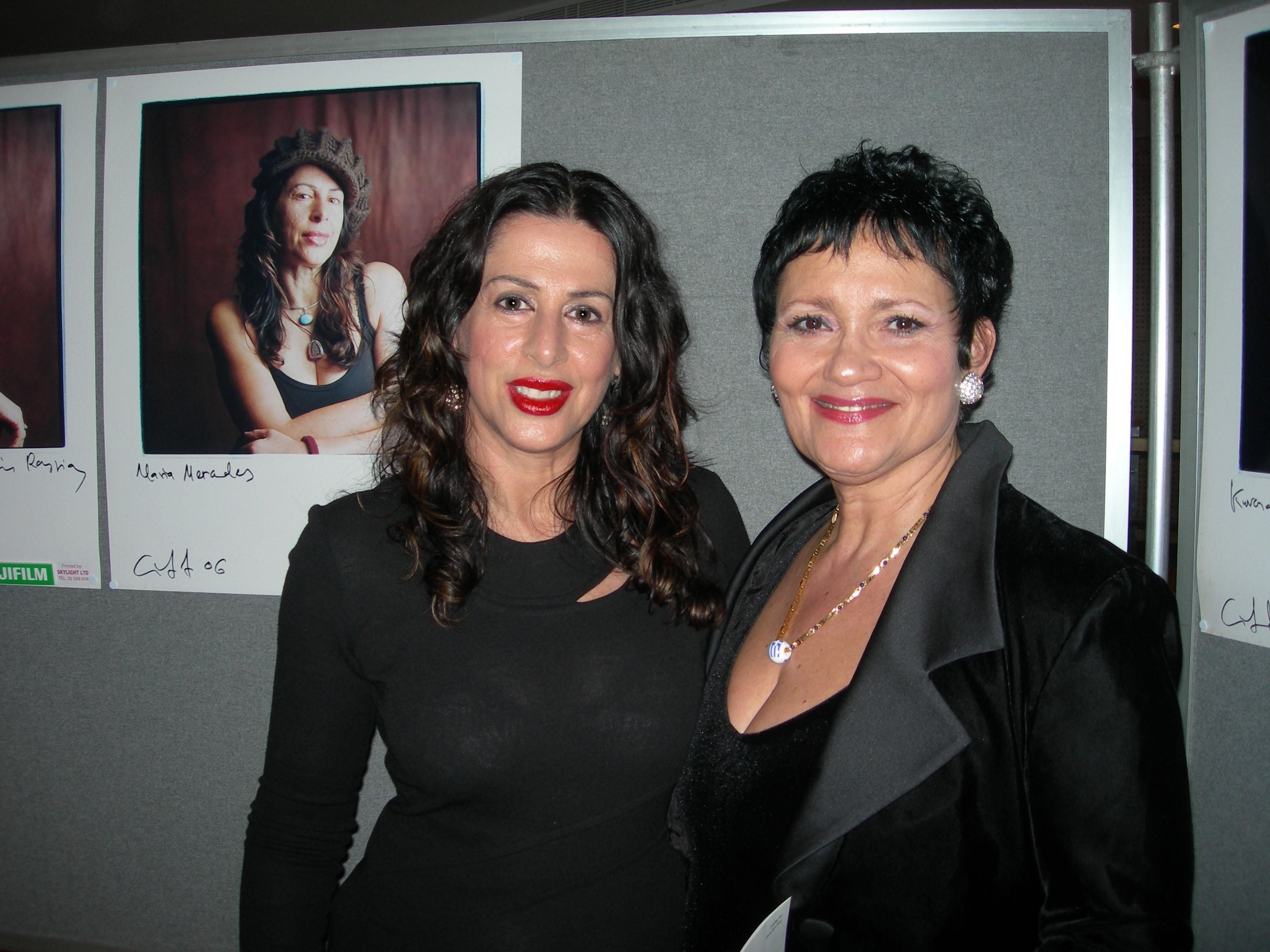 Award-winning Director Jenna Constantine with Best Actress Nominee Maria Mercedes at the Cyprus International Film Festival 2006