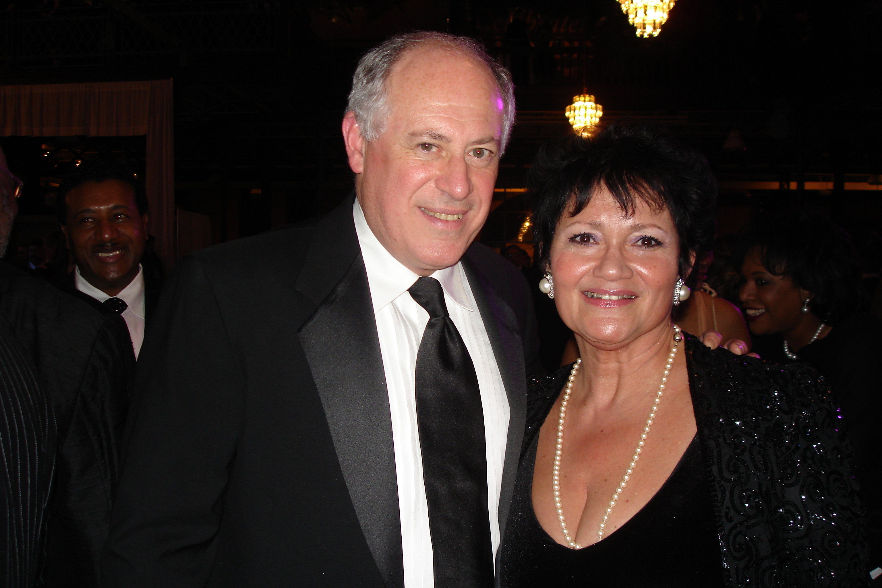 Filmmaker Jenna Constantine with newly-elected Illinois Lt. Governor Pat Quinn at the Illinois Governor's Inaugural Ball in Springfield, Illinois.