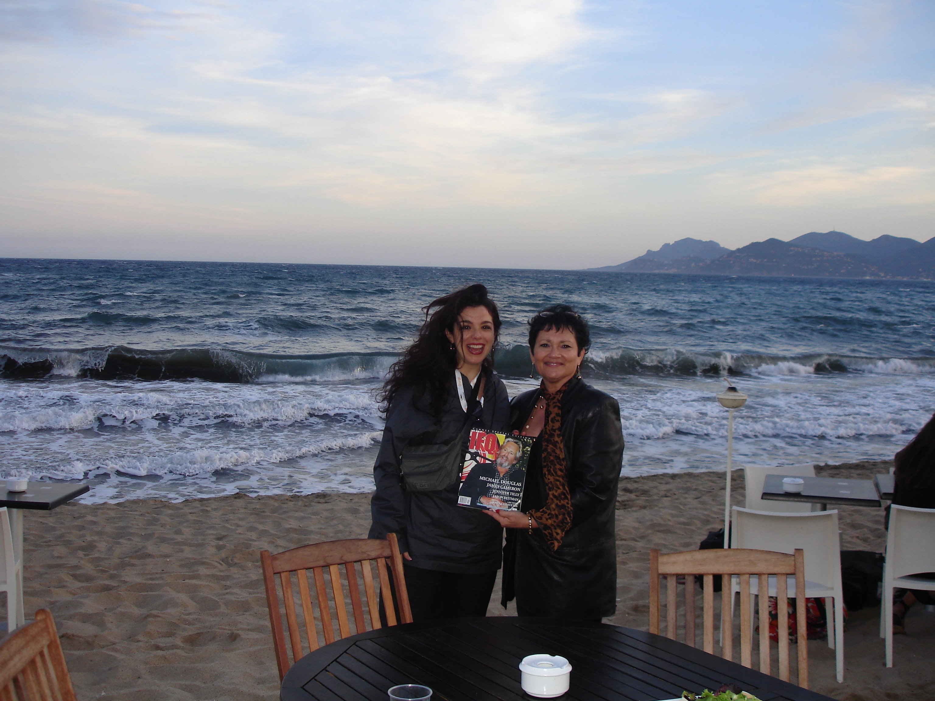 Award-winning Director Jenna Constantine and Petra Terzi, CEO, Cyprus International Film Festival at the IFQ party, Festival de Cannes '06, Cannes, France.