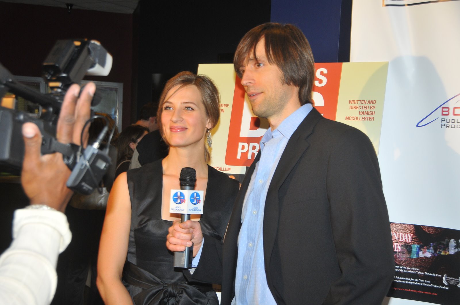 Producers Maggie McCollester and Hamish McCollester at L.A. premiere of indie comedy feature Jason's Big Problem.