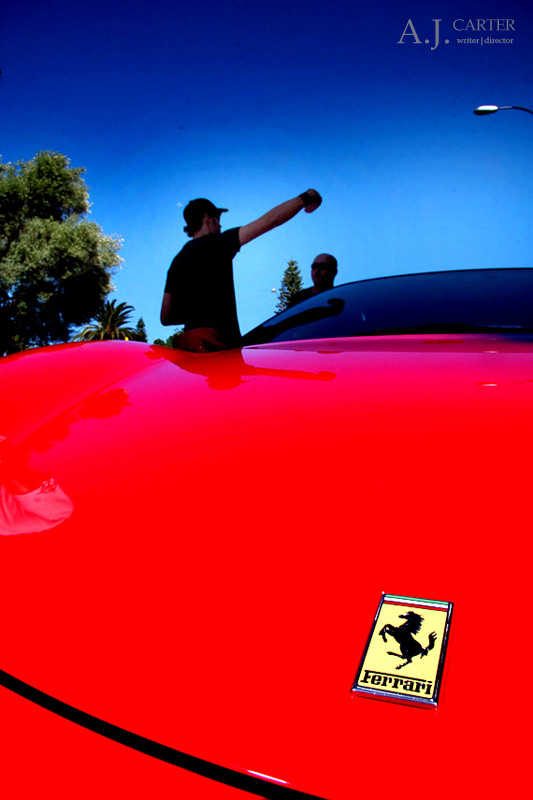 On Location- Director A.J. Carter directs his action film 'Exotic Engagement'- Australia 2010