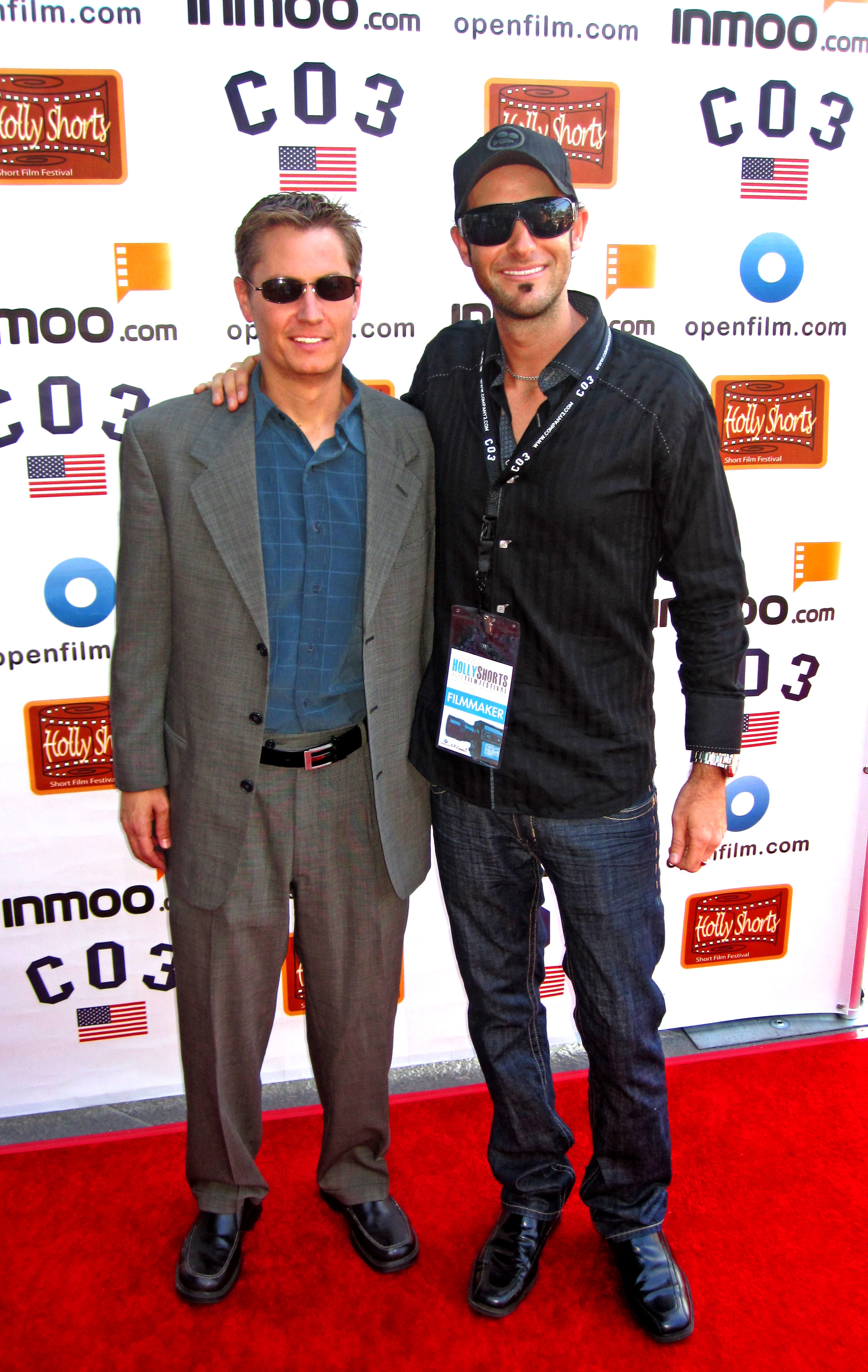 Director A.J. Carter and Writer Joe Brouillette at the 6th Annual HollyShorts Film Festival red carpet - Director's Guild of America. Hollywood.