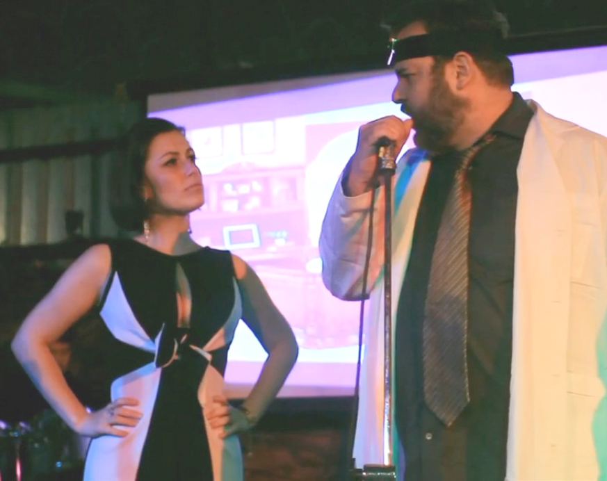 Whitney Avalon as Mrs. Walker and Dan Harmon as The Doctor in a concert version of THE WHO'S TOMMY.