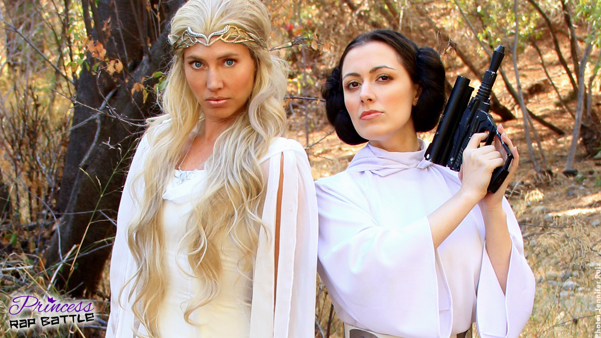 Whitney Avalon (right) as Leia with Sara Erikson as Galadriel in the second 
