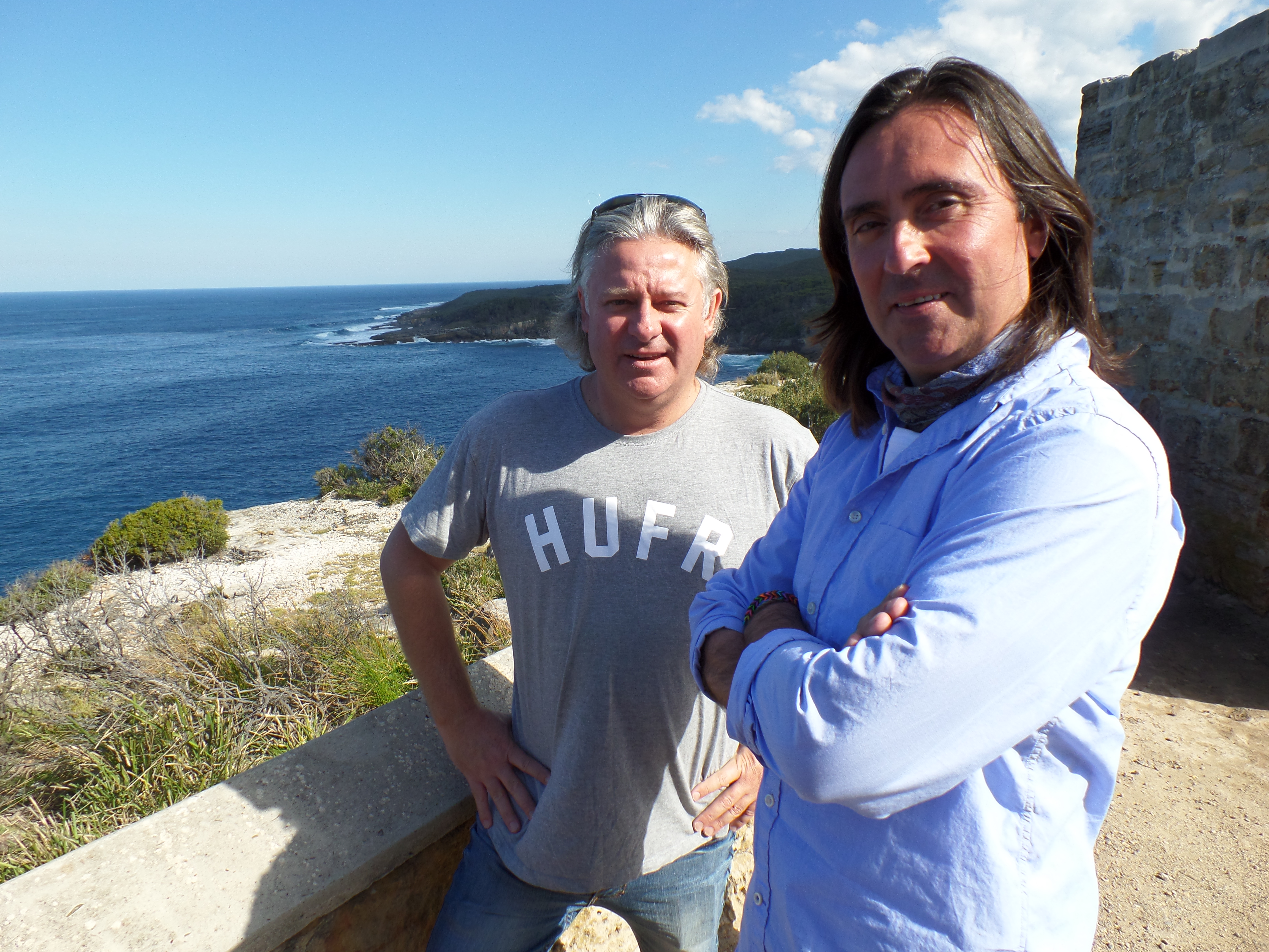 Philip Smith and there BBC's Neil Oliver shooting Coast Australia