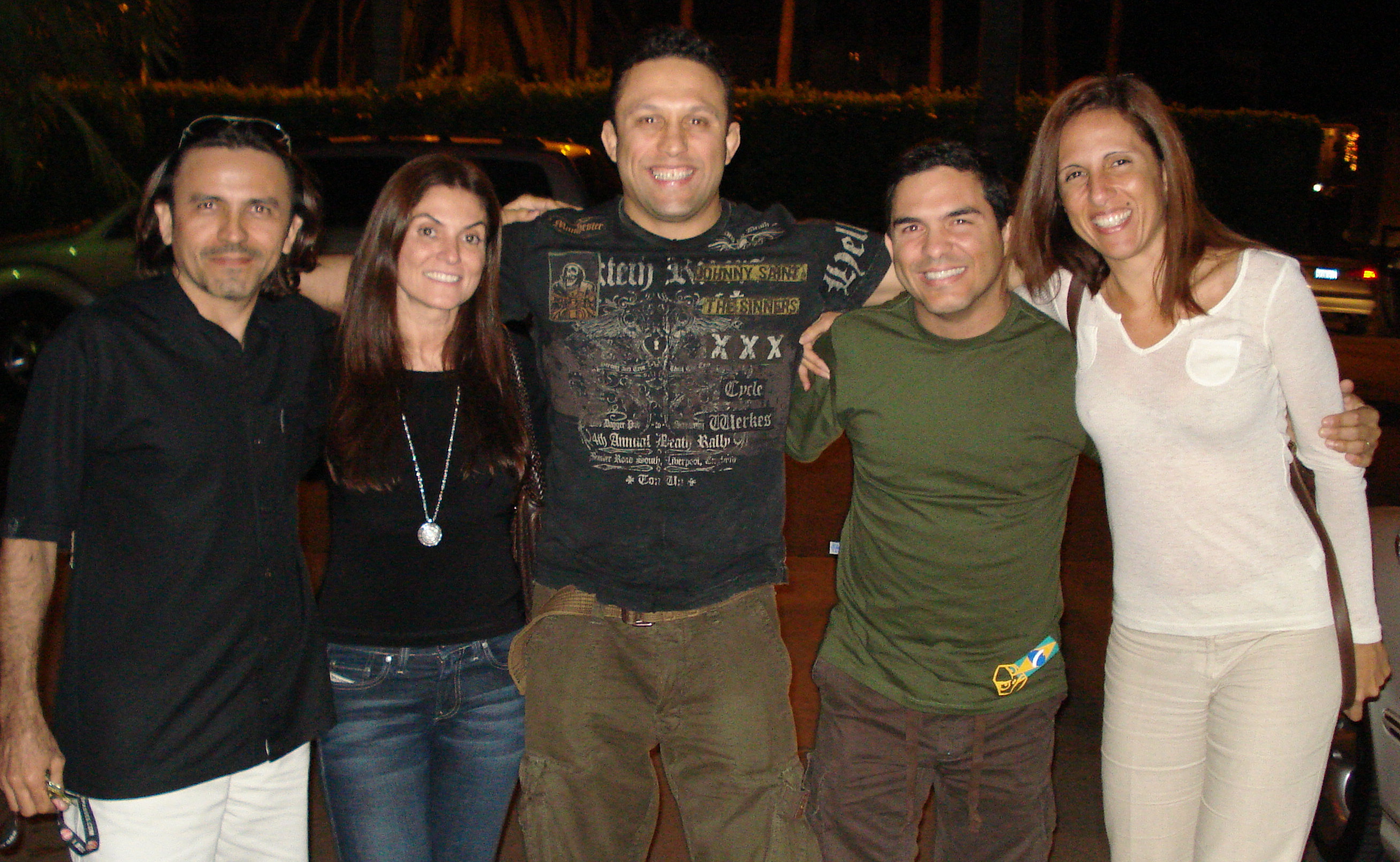 Halder Gomes, Cristina Gracie, Renzo Gracie, Gerson Sanginitto and Carina Sanginitto after MMA Event meeting.