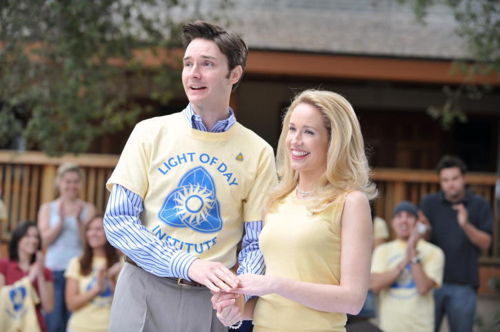 Still of Michael McMillian and Anna Camp in Tikras kraujas (2008)